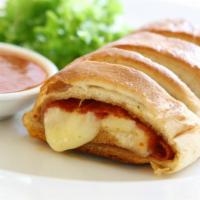 Stromboli (Lrg) · Dough Roll-Up with Mozzarella & Spices. Choice of One: Pepperoni, Ham, Meatballs, Sausage & ...