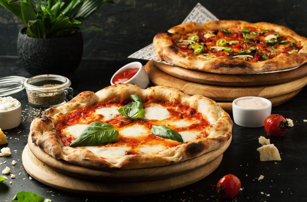 White Pizza · Ricotta, Mozzarella & Garlic.
