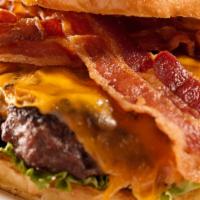 Bacon Cheeseburger · Bacon, Lettuce, Tomato, Mayo & Ketchup.