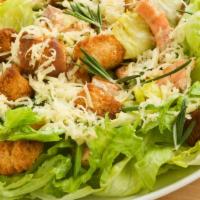 Insalata Caesar · Romaine lettuce, shaved parmesan cheese, croutons, and homemade Caesar dressing.