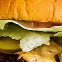 Double Smash Cheeseburger Combo · Two smash burger patties with cheddar cheese, lettuce, tomatoes, onion, pickles, and mayo. C...