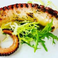Polpo Alla Brace · Grilled octopus with olive oil and balsamic vinegarette.