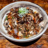 Mushroom Duxelle Fried Rice · Gluten free, vegetarian. Savory Chinese/American/French influenced fried rice dish flavored ...