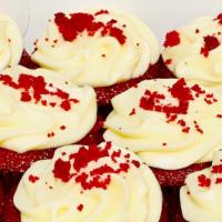 1 Dozen Red Velvet Cupcakes · Keep refrigerated after four hours