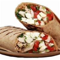 Grilled Chicken, Roasted Peppers, Mozzarella Wrap · 