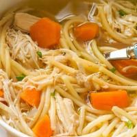 Chicken Noodle Soup · Savory soup with a poultry base.