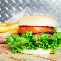 Classic Burger · Lettuce, tomato, red onion, and our cool mayo.