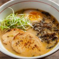 Chicken Miso Ramen · Wavy, thick egg noodles in the miso based 