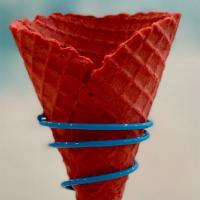 Classic Red Waffle Cone · Our classic red waffle cone with a sweet touch of cinnamon.