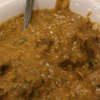 Lamb Khorma · Lamb pieces cooked in rich onion cashew nut sauce with touch of cardamon.