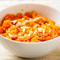Gajar Halwa(Subject To Availability) · Freshly grated carrots, almonds and raisin slowly cooked in sweetened milk, flavored with ma...