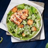 Cease Caesar Chicken Salad · Romaine lettuce, grilled chicken, house croutons, and parmesan cheese tossed with caesar dre...