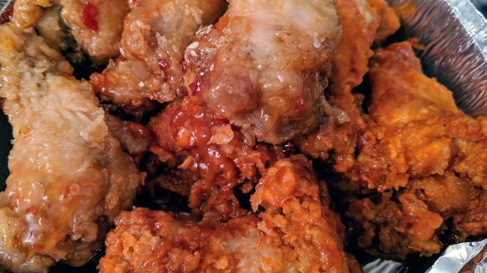 Chicken Wings · Buffalo or sweet chili.