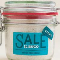 Sea Salt Fiore  · Fiore 230 gram jar.