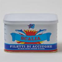 Scalia Anchovy Fillets, 700G Tin  · Scalia anchovy fillets in EVOO 700 g. tin.
