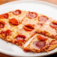 Pepperoni Pizza Personal · Pepperoni, tomato sauce, mozzarella.