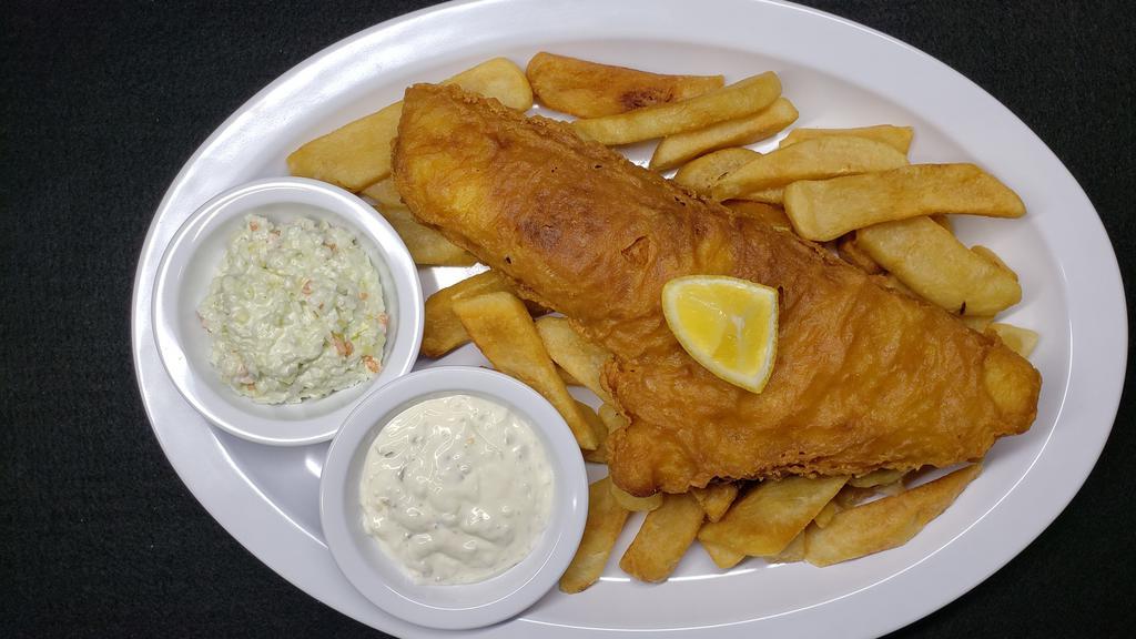 Fish Fry · Try our delicious Fish Fry which includes French Fries or Tater Tots and Coleslaw.