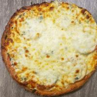 Cauliflower Crust Margherita Pizza (8 Pieces) · A classic 10