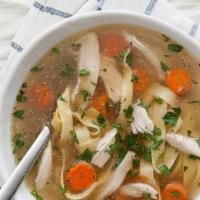Chicken Soup  · Homemade, with meat dumplings.