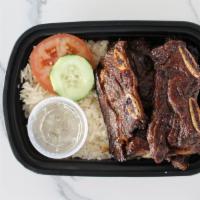 Grilled Beef Spare Ribs · Grilled marinated beef spare ribs.
