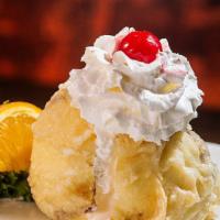 Tempura Ice Cream · Fried vanilla ice cream