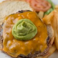 Guacamole Cheddar Burger · 