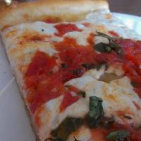 Brooklyn · Provolone, mozzarella, Romano cheese, oregano & tomato sauce.