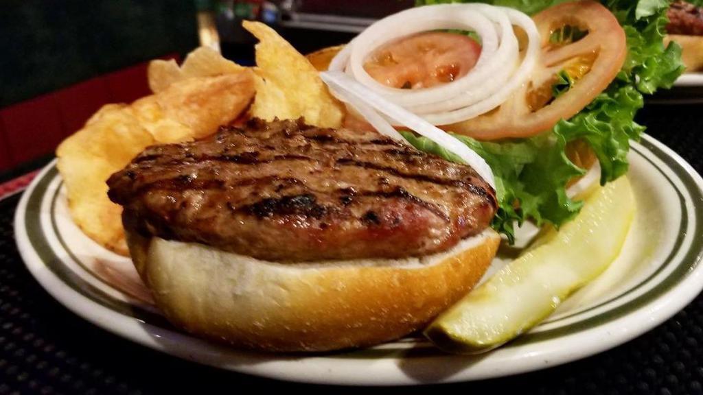 Jester Burger · 1/2 lb burger. Add cheese for an additional charge.