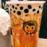 Brown Sugar Matcha Milk Tea · topping is not included. Add Warm Drinks for an additional charge. Add Toppings for addition...
