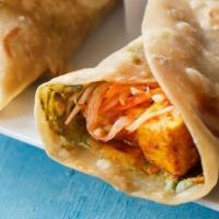 Vegetable Kati Roll (2 Pc) · A Kolkota dish - Filling is made with cabbage, potatoes, carrots, onions and spices rolled i...