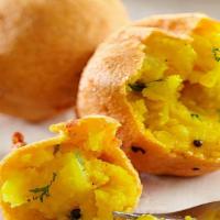 Batata Vada (Gf,V) 2 Pc · Spicy. Popular Indian vegetarian fast food, also known as aloo bonda, deep fried savory appe...