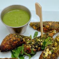 Tandoori Hara Bhara Kababs · Very popular snack of North Indian patties made with spinach, peas and potatoes in tandoor o...