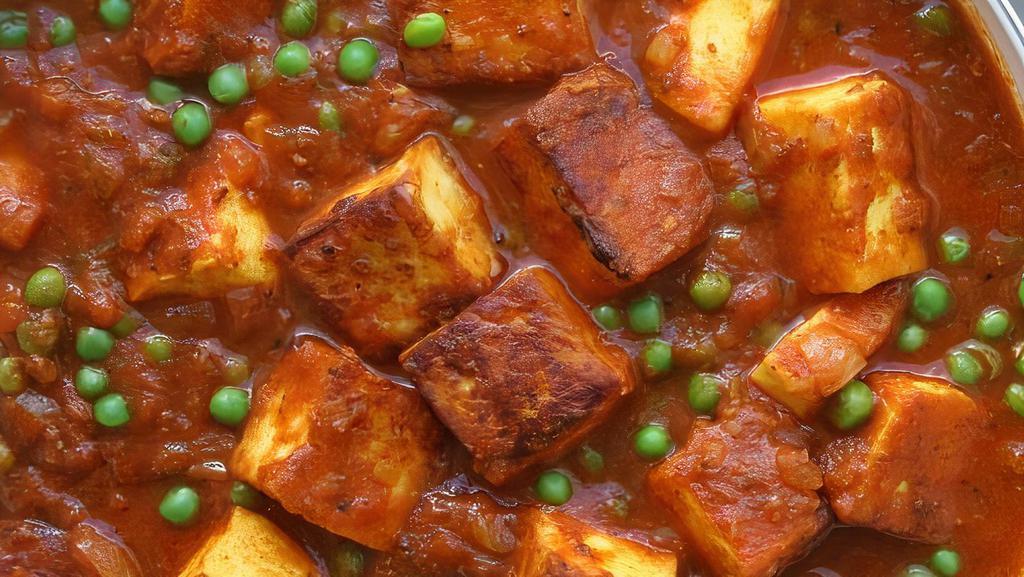 Matar Paneer · Dairy. Green peas & cottage cheese cooked together into a delicious gravy.