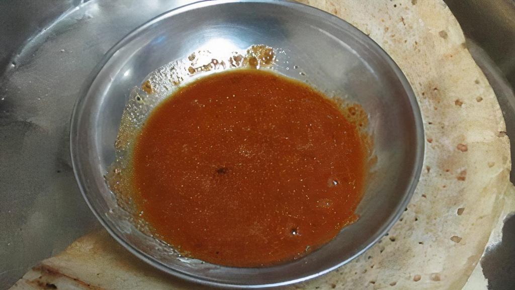 Dosa Podi · Ground chili in oil.