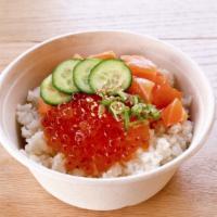 Salmon Ikura Bowl · Salmon, Ikura, Cucumber, Scallion, Sesame