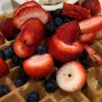 Belgian Waffle · served with butter & syrup