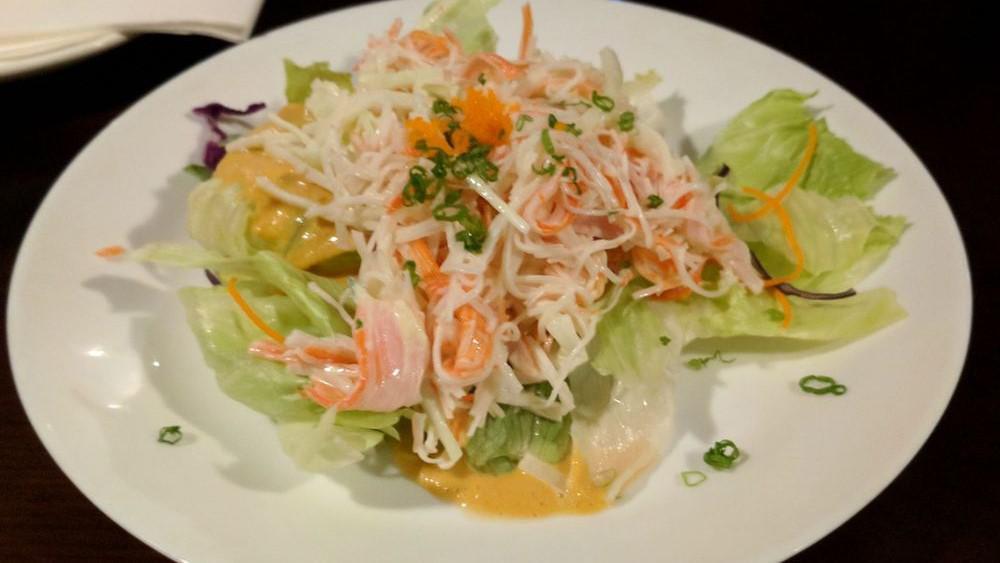 Kani Salad · Crabmeat, roe, mayo, cucumber & lettuce.