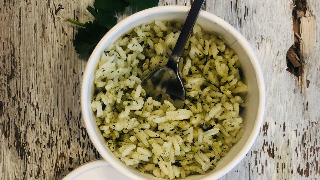Cilantro Rice · White rice with cilantro