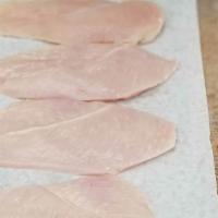 Sliced Thick Chicken Cutlets - Per Lb · Cut from our Murray’s skinless & boneless chicken breast, these cutlets come in 1 pound pack...