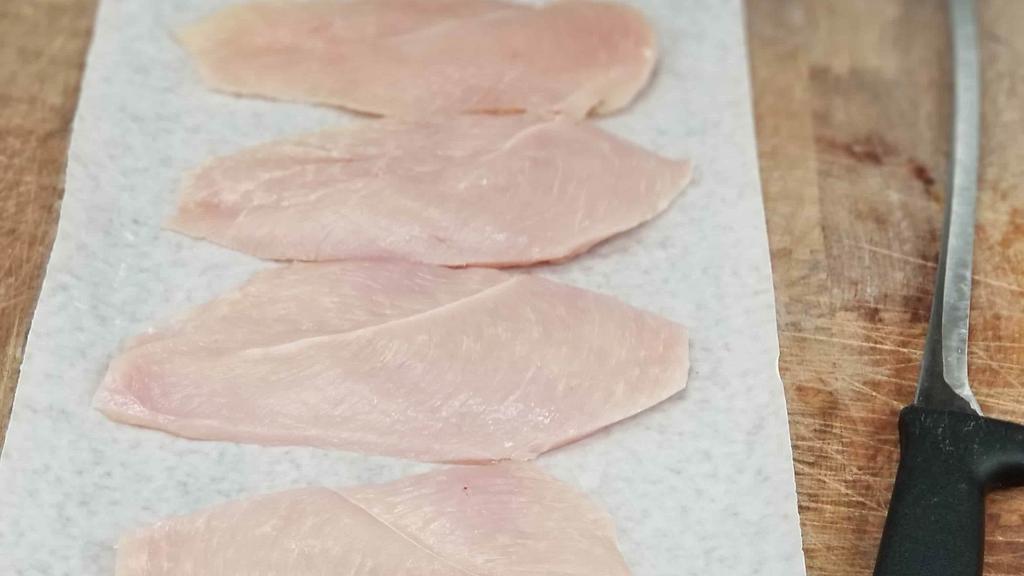 Sliced Thick Chicken Cutlets - Per Lb · Cut from our Murray’s skinless & boneless chicken breast, these cutlets come in 1 pound packs, with your choice of thickness.