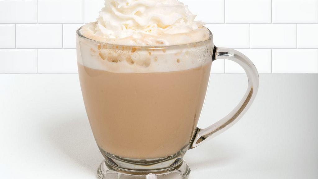 White Chocolate Latte · Ghirardelli® white chocolate, espresso and steamed milk with a swirl of whipped cream.