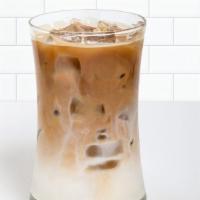 Iced Latte (Medium-16 Oz.) · Hot espresso and steamed milk served over ice. make it eat fit with skim milk, unsweetened a...
