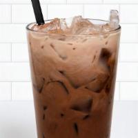 Iced Mocha Latte (Large-20 Oz.) · Ghirardelli cocoa combined with hot espresso shots and milk. Served over ice.