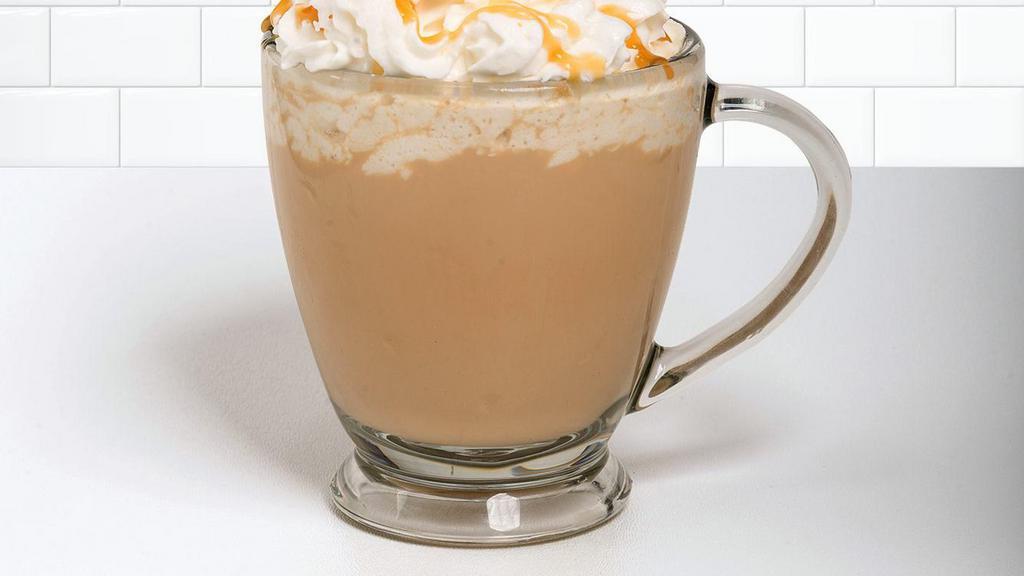 Caramel Crème · Rich caramel, PJ's Viennese Blend cold brew coffee and milk frother into a frenzy - topped with whipped cream and drizzles of caramel.