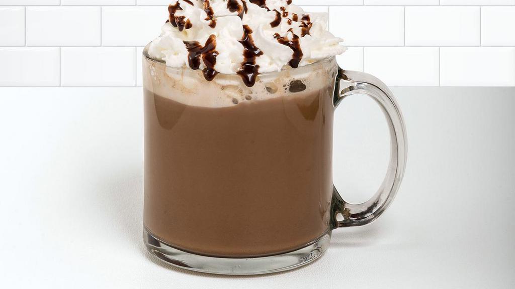 Hot Mocha  (Large 20 Oz.) · Cafe au lait sweetened with Ghirardelli cocoa. Topped with a whipped cream spiral. Make it eat fit with skim milk, unsweetened almond milk, or unsweetened soy milk with sugar-free chocolate syrup.