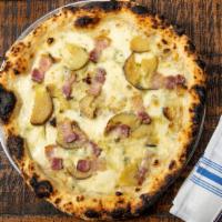 Gorgonzola Dolce Pizza · Comes with potato and pancetta.