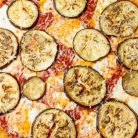 Spicy Eggplant · Roasted eggplant and marinara sauce, topped with grated Grana Padano and a drizzling of herb...