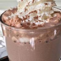Whipped Chocolate Milk · fresh cold milk, chocolate sauce, made with 100% real chocolate served in a 16.oz clear cup,...