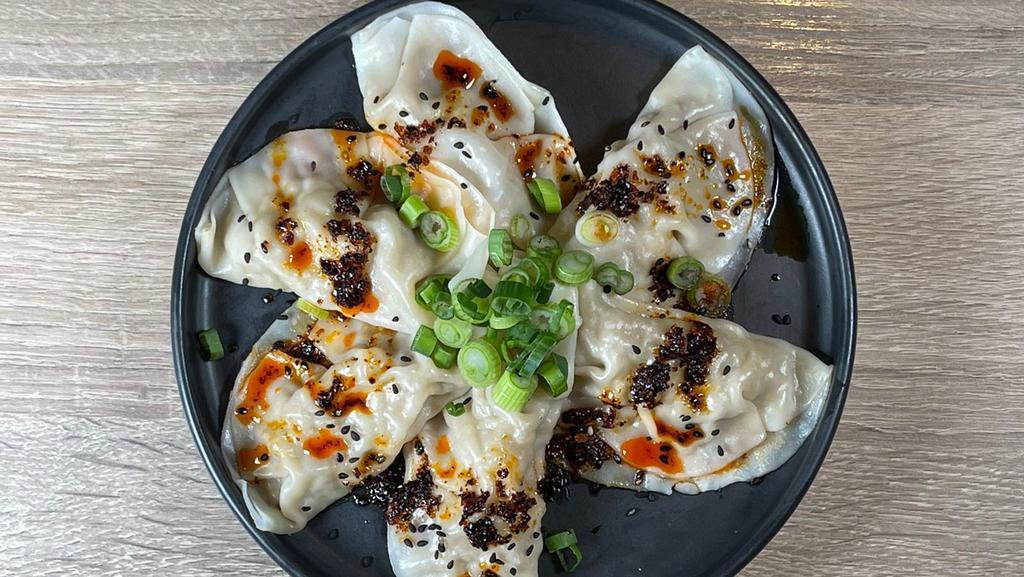 Ginger “Beef” · Impossible meat, cured napa cabbage, ginger, garlic, green onions, chili oil, dark soy dipping sauce.