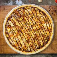 Take It By The Grill Vegan Pizza  · Barbecue sauce, vegan cheese, marinara, chopped garlic, fresh basil, and extra virgin olive ...